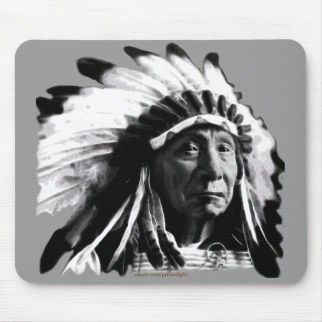 Sioux Historic Native American Chief Joseph Mouse Pad (Front)