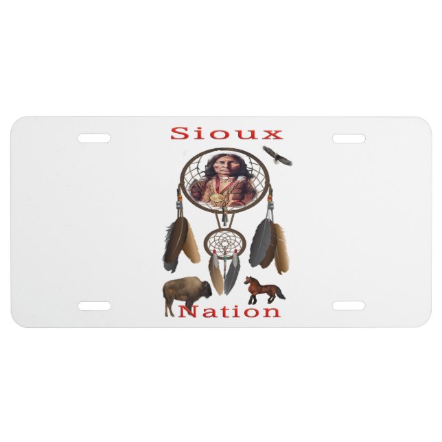 Sioux Indian licence plate (Front)