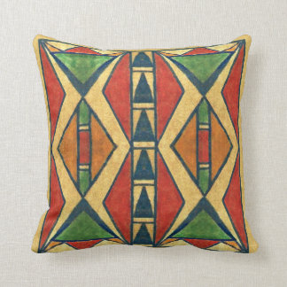 Sioux style 1860's parfleche design throw pillow
