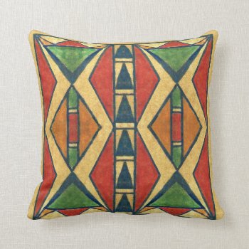 Sioux Style 1860's Parfleche Design Throw Pillow by Medicinehorse7 at Zazzle