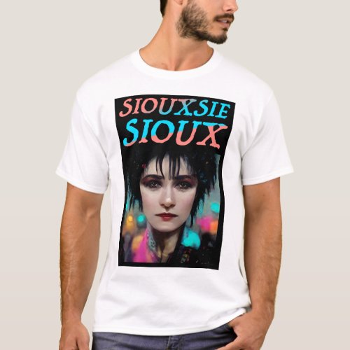 Siouxsie Sioux and the Banshees paint T_Shirt