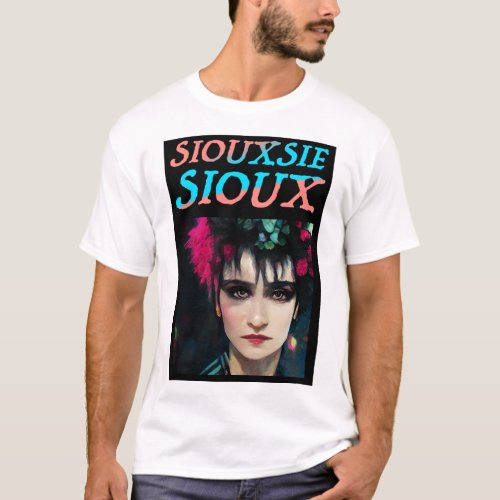 Siouxsie Sioux and the Banshees painted T_Shirt