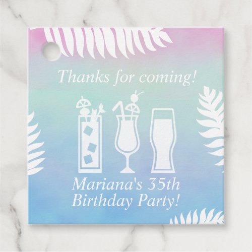 Sip and Dip Pool Party Favors Favor Tags