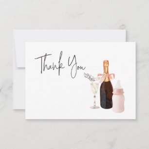 Sip and See Baby Shower Customizable Thank You