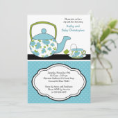 Sip and See Baby Shower Invitation (Standing Front)