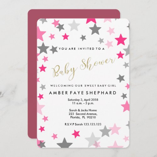 Sip and See invite new baby welcome party Invitation