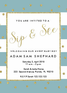 meet and greet baby invitations zazzle
