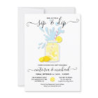 Sip & Dip Lemonade Pool Party Shower