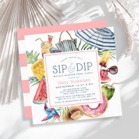 Sip & Dip Pool Party Umbrella Bridal Shower