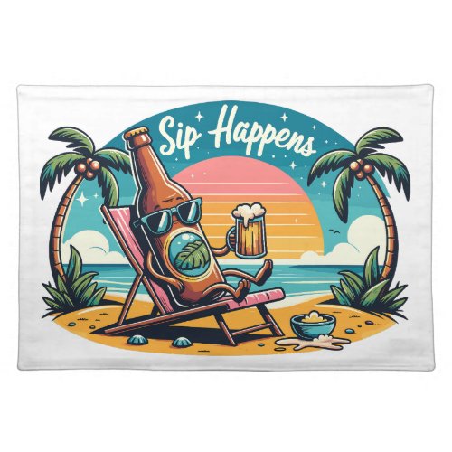 Sip Happens Cloth Placemat