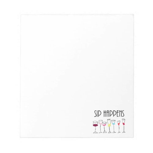 SIP HAPPENS NOTEPAD