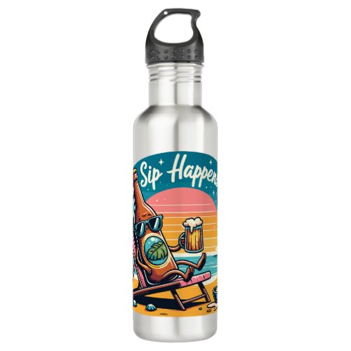 Sip Happens Stainless Steel Water Bottle