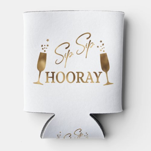 sip hooray gold can cooler