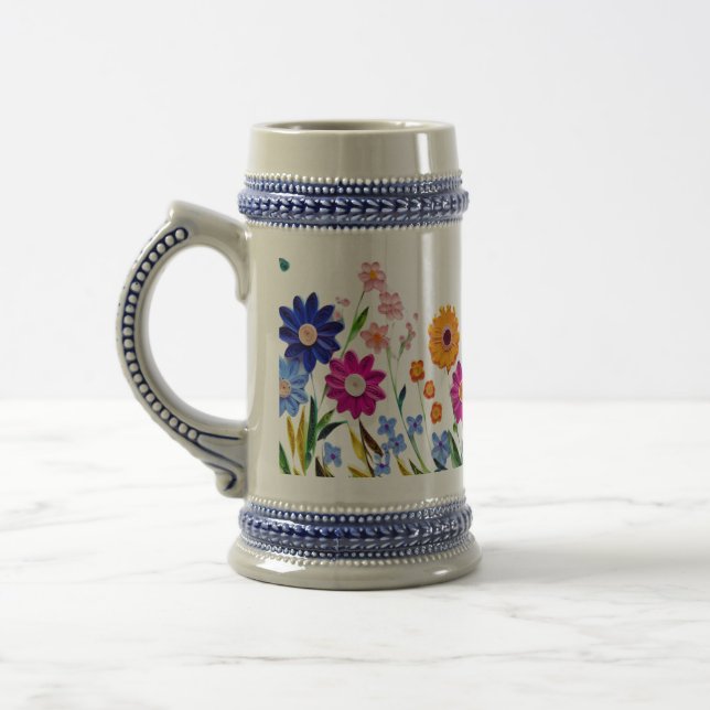 Sip in Bloom – Floral Fantasy Mug ☕💐   (Left)