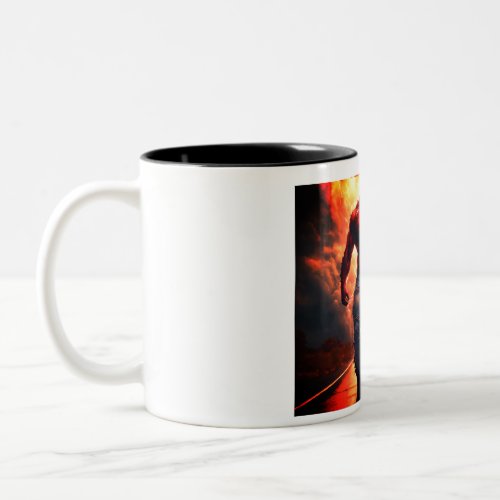 Sip in Style with our Monster Print Cups Two_Tone Coffee Mug