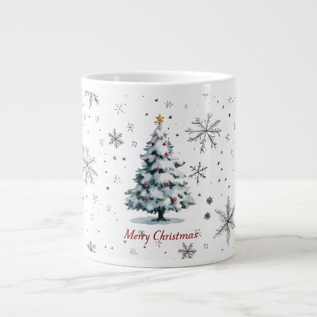 ☃️ Sip Into the Season 🎄❄️ Giant Coffee Mug (Front)