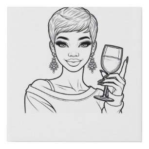 Sip n Paint Canvas Photo