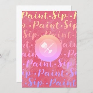 Sip & Paint Invitation