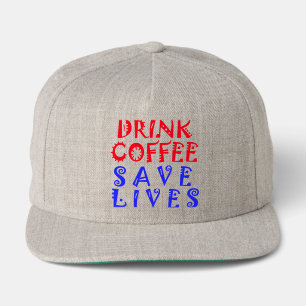 Sip, Save, Smile: Coffee, Kindness, and Selfies Snap Back Hat