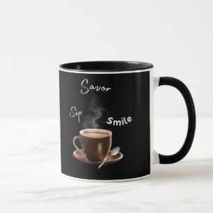 Sip Savor Smile Mug