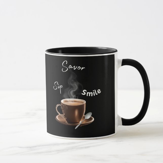 Sip Savor Smile Mug (Right)