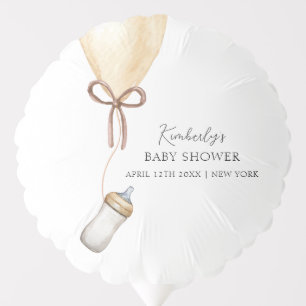 Sip & See Simple Boho Balloon Bottle Baby Shower