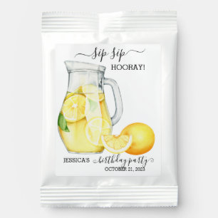 Sip Sip Hooray Birthday Lemonade Drink Favor Lemonade Drink Mix