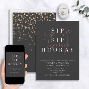Sip Sip Hooray Black Engagement Announcement