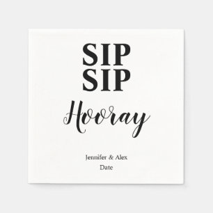 Sip Sip Hooray Celebration Napkins