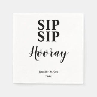 Sip Sip Hooray Celebration Napkins