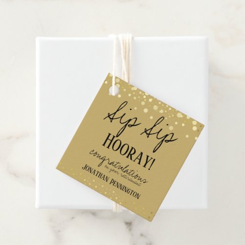 Sip Sip Hooray Congratulations Retirement  Favor T Favor Tags