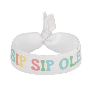 Sip Sip Ole Mexican Final Fiesta Bachelorette Elastic Hair Tie