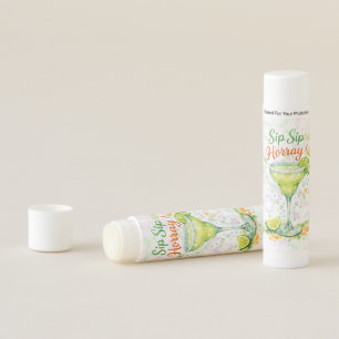 Sip Sip Sip Horray Bubbles Birthday Party Favor Lip Balm