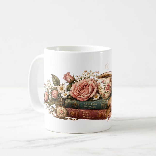 Sip slowly, live softly coffee mug (Front Left)