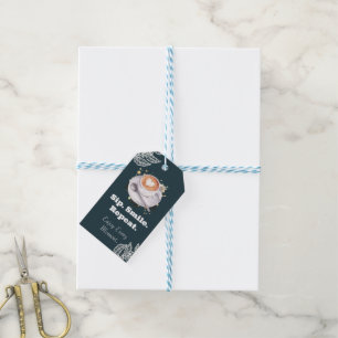 Sip Smile Repeat Coffee Latte Art Gift Tag