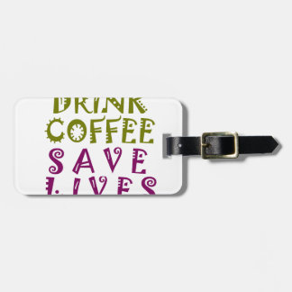 Sip, Snap Repeat Chasing Caffeine Selfies design Luggage Tag