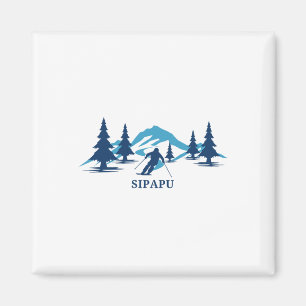 Sipapu New Mexico Ski Resort Skiing Skier Magnet