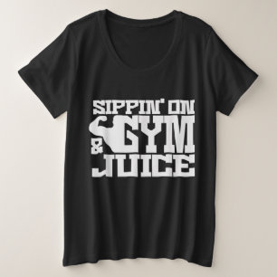 Sippin On Gym Juice - Mens Workout Shirts Funny