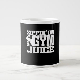 Sippin On Gym Juice - Mens Workout Shirts Funny Giant Coffee Mug