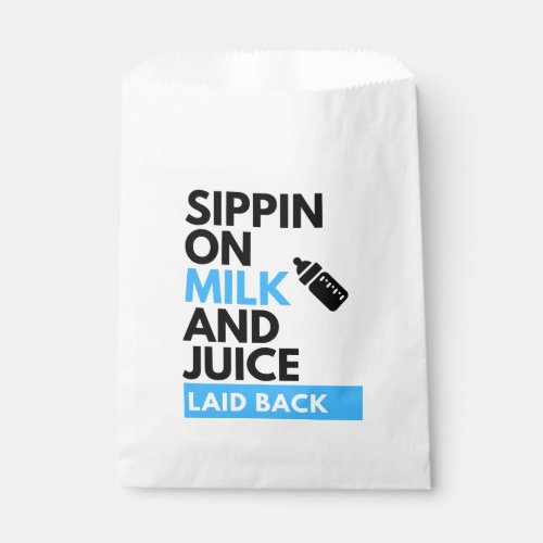 Sippin on Milk  JuiceCute Baby Boy Hip Hop Theme Favor Bag