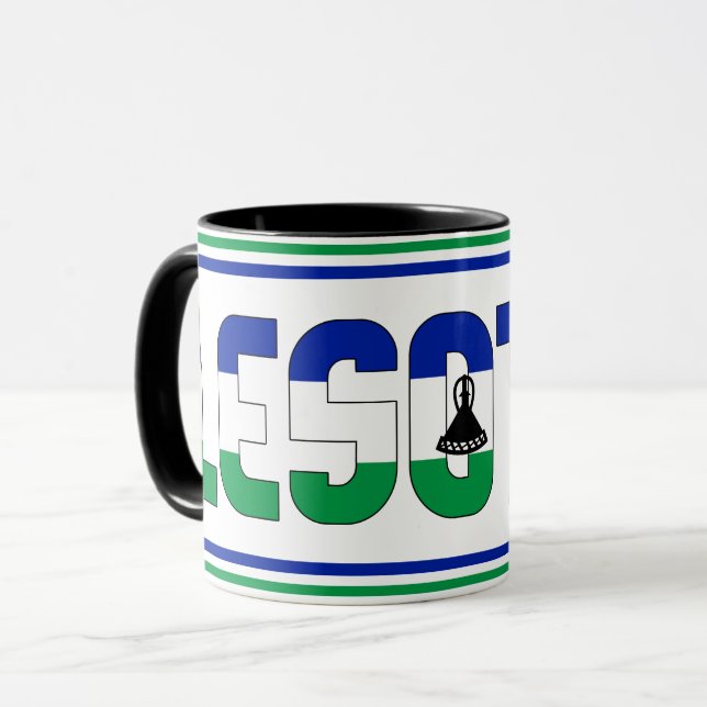 Sippin' with Lesotho Patriotic Coffee Mug (Front Left)