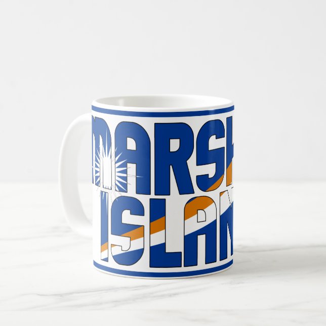 Sippin' with Marshall Islands Patriotic Coffee Mug (Front Left)