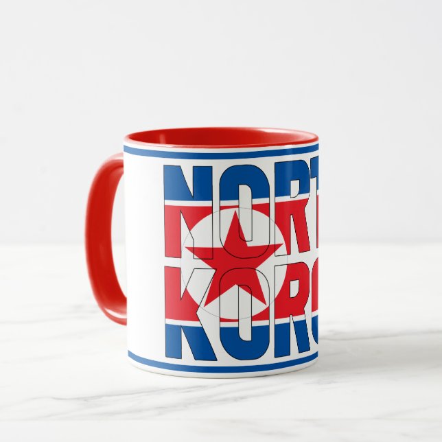 Sippin' with North Korea Patriotic Coffee Mug (Front Left)