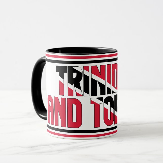 Sippin' with Trinidad and Tobago Patriotic Coffee Mug (Front Left)