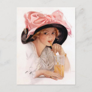 Sipping Lemonade Postcard