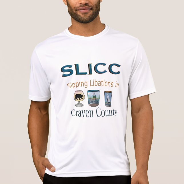 Sipping Libations in Craven County T-Shirt (Front)