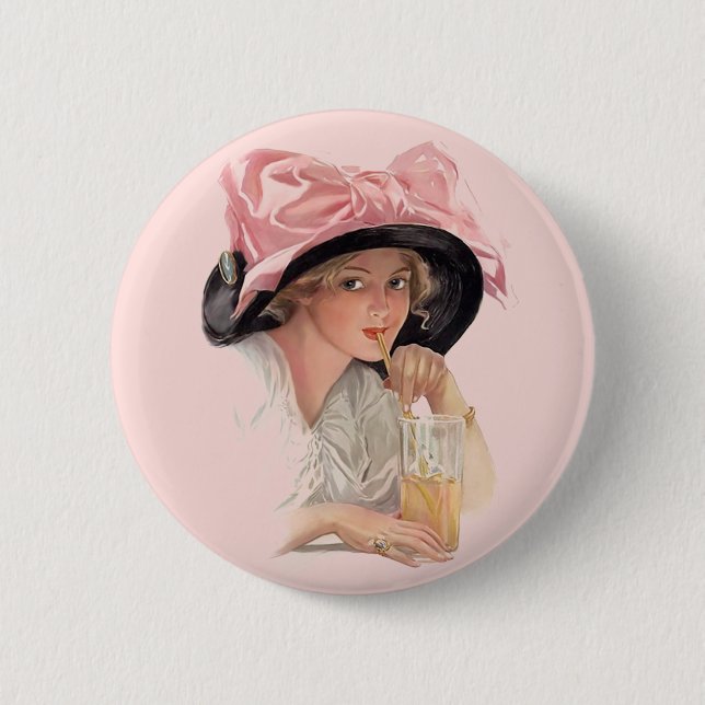 Sipping Soda Button (Front)