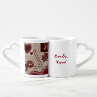 "Sips Before Kisses" Coffee Mug Set