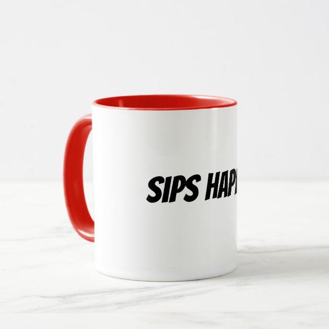 sips happen mug (Front Left)