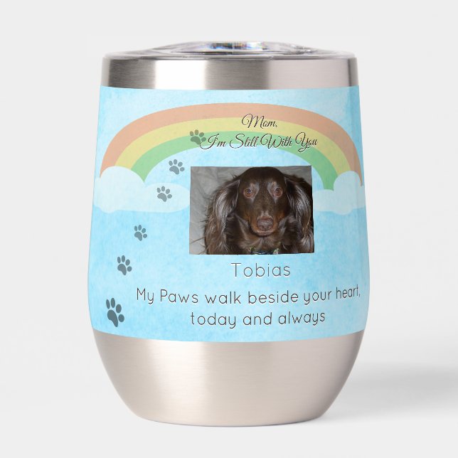 Sips of Love Beyond the Rainbow Thermal Wine Tumbler (Front)